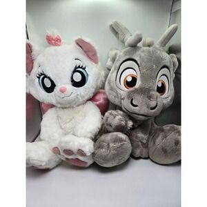 Disney Big Feet Marie Cat Aristocats Sven Reindeer Frozen Plush Toy Set Lot of 2